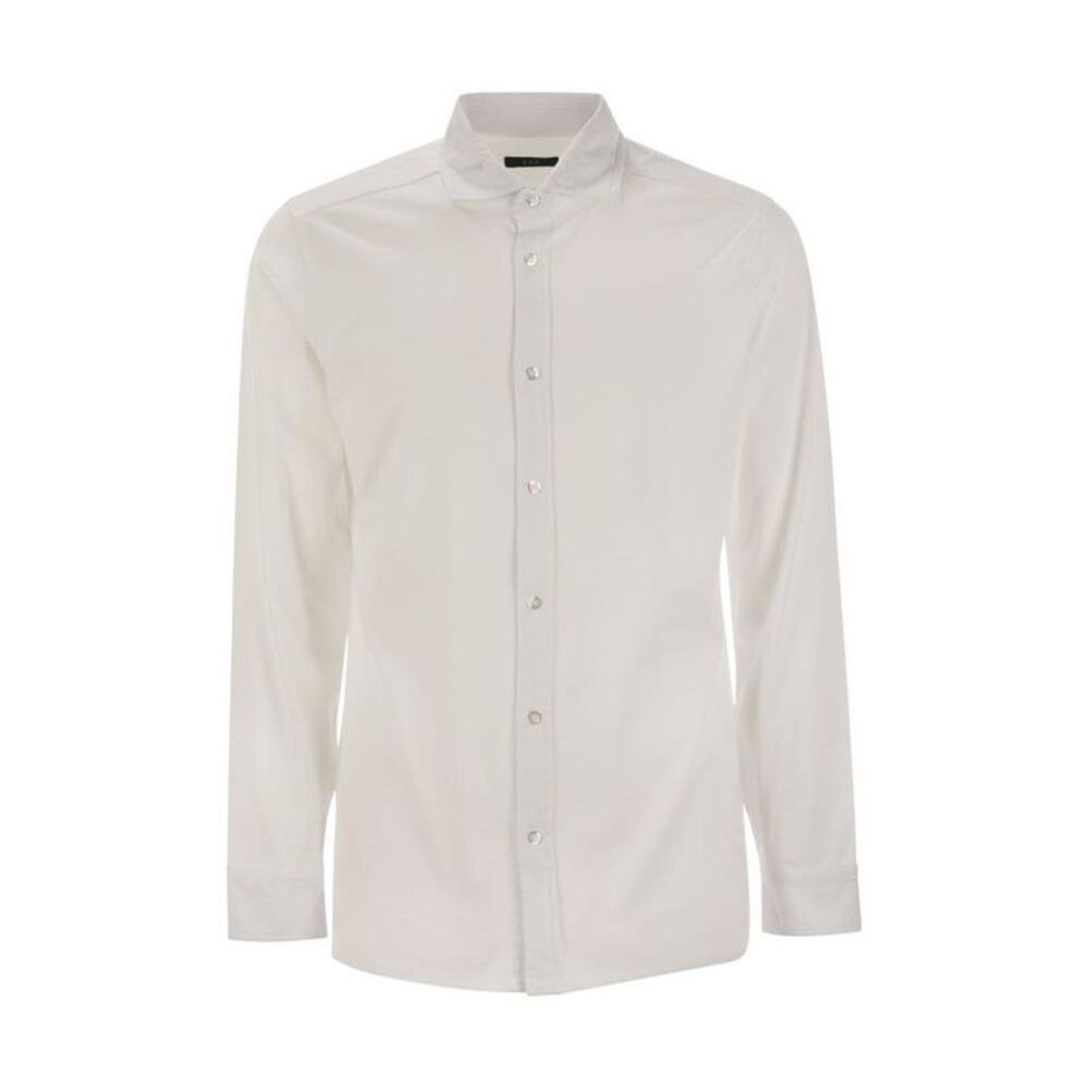FAY Men's Cotton Blend Classic Fit Dress Shirt Men WHITE Shirts